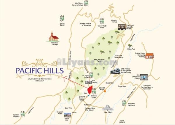 Location Map of Pacific Hills